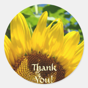 ¡Gracias! pegatinas Girasoles Flores pegatinas
