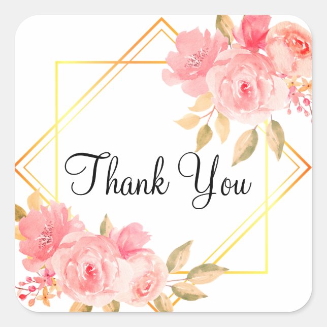 Gracias pegatinas o sellos para sobres (Anverso)