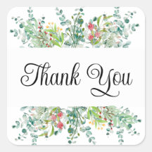 Gracias pegatinas o sellos para sobres