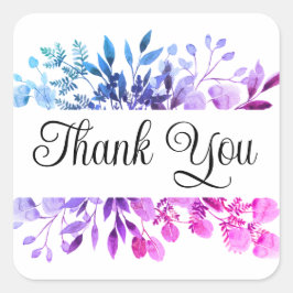 Gracias pegatinas o sellos para sobres