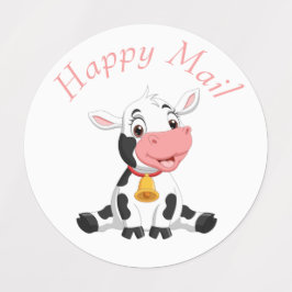 gracias pegatinas rosados de cumpleaños