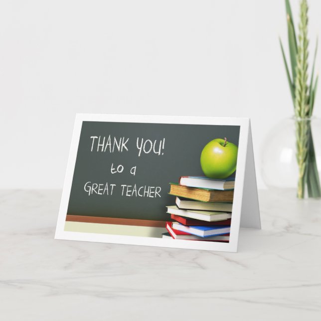 Gracias, Personalizado de profesores tarjetas de f (Anverso)