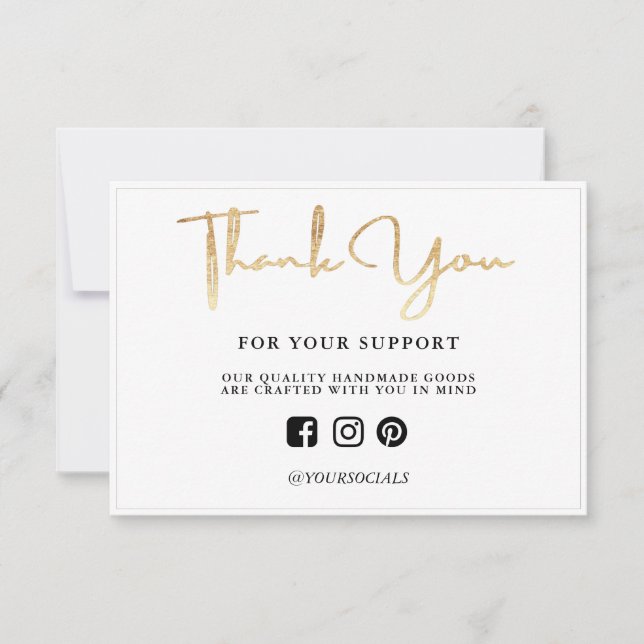 Gracias Personalizado Gold Light Media Insert (Anverso)