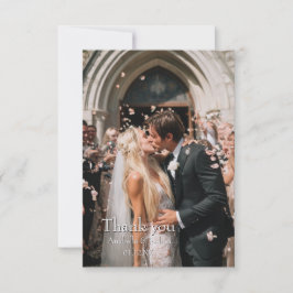 Gracias Personalizado Tarjeta Boda fotográfico