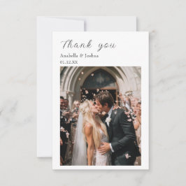 Gracias Personalizado Tarjeta Boda fotográfico