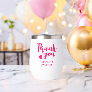 Gracias Personalizados Dulces 16 Favoritos Partida