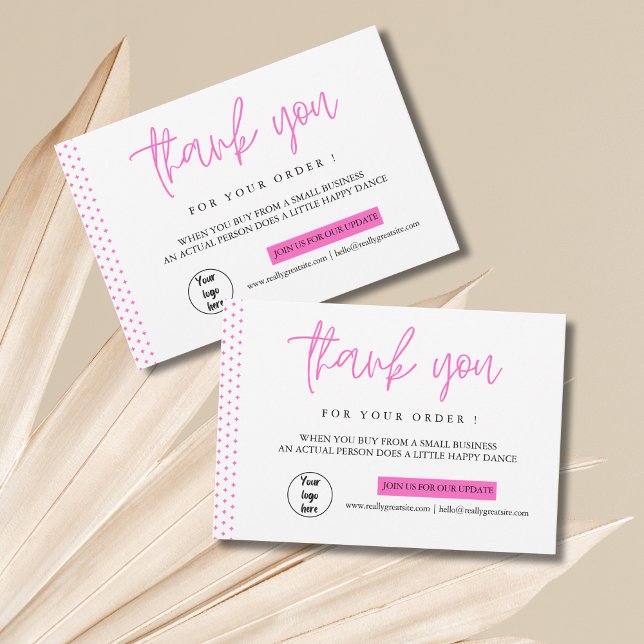 Gracias Personalizados Por Sus Tarjetas De Negocio (Personalized Thank You For Your Business Cards)