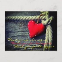 Gracias por amarme la postal