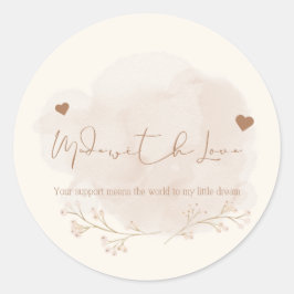 Gracias por apoyar a mi pequeño Pegatina empresari