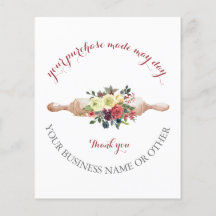 Gracias Por Apoyar Mi Pequeña Tarjeta De Negocio