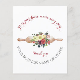 Gracias Por Apoyar Mi Pequeña Tarjeta De Negocio