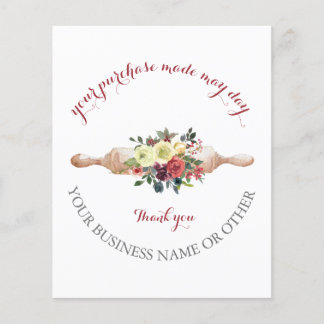 Gracias Por Apoyar Mi Pequeña Tarjeta De Negocio