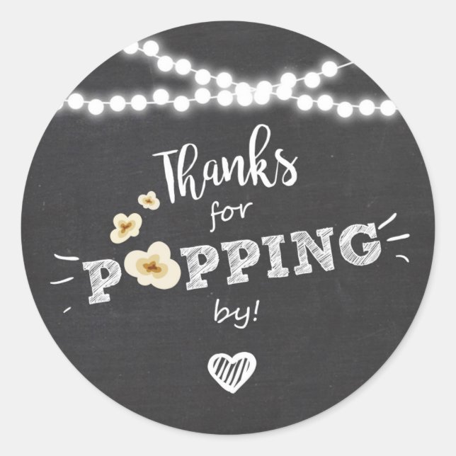 Gracias por apuntar a favor de Popcorn, Pegatina d (Anverso)