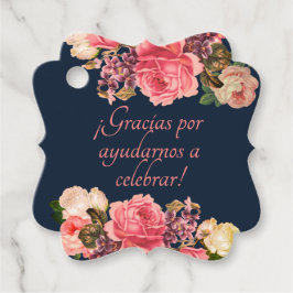 Gracias por ayudar nos celebrar etiqueta de regalo