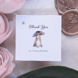 Gracias por ayudarme a crecer Etiqueta de Apreciac