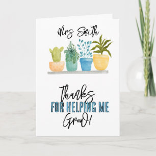 Gracias por ayudarme a cultivar tarjeta