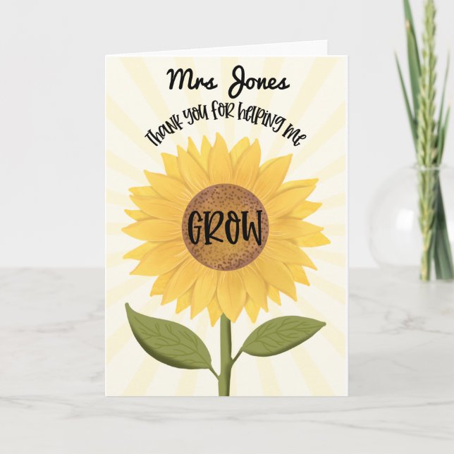 GRACIAS por ayudarme a cultivar TARJETA DE PROFESO (Anverso)