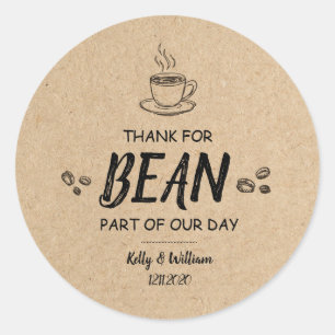 Gracias por BEAN Here Favor de los Pegatinas