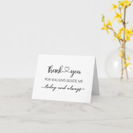 Gracias por caminar al lado de mi tarjeta plegada