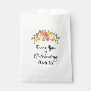 Gracias por Celebrar Bolsas de Favor de Ramas de R