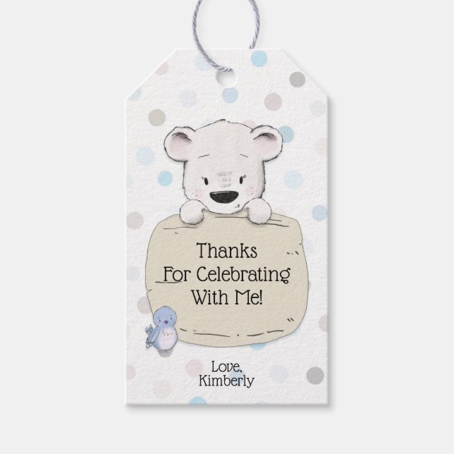 Gracias por celebrar con mí la etiqueta de regalo  (Anverso)