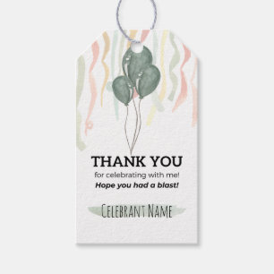 Gracias por celebrar conmigo etiqueta de favor