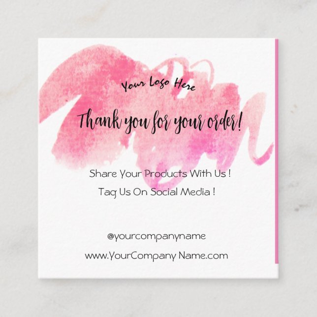 Gracias por comprar la tarjeta de cierre (Anverso)