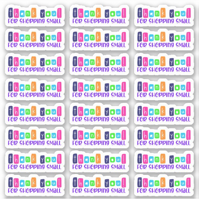 Gracias Por Comprar Pequeño Pegatina Vinil (Anverso)