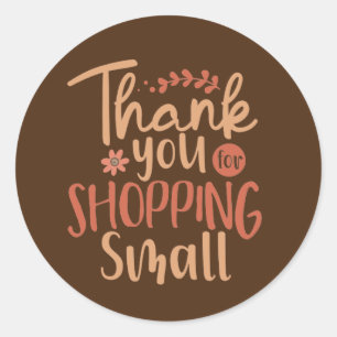 Gracias por comprar pequeños Pegatinas