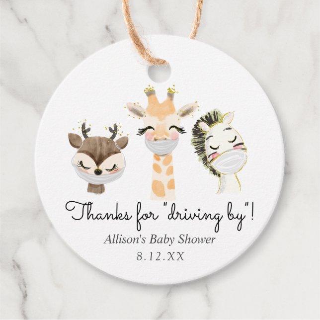 Gracias por conducir animales en etiqueta de favor (Anverso)