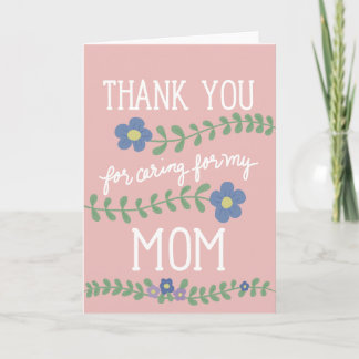 Gracias por Cuidar a Mi Mamá Tarjeta