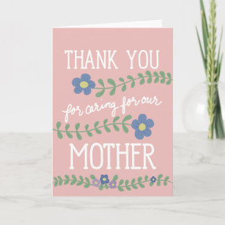 Gracias por Cuidar a Nuestra Madre Tarjeta