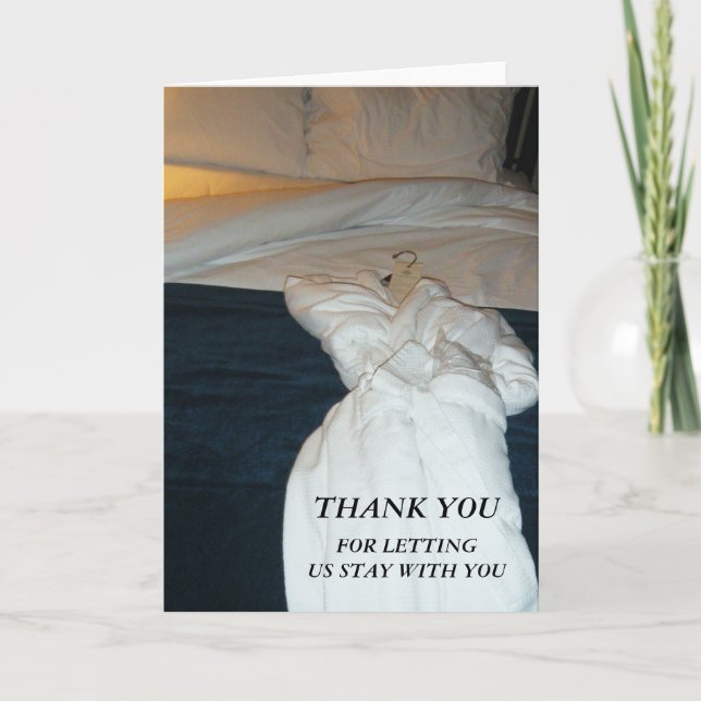 Gracias por dejarnos quedarse con su tarjeta (Anverso)