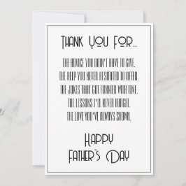 Gracias Por... Día del Padre Simple Moderno