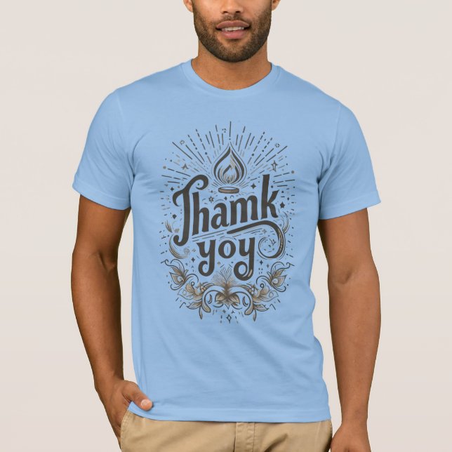 gracias por el diseño de camisetas escritas. (Anverso)