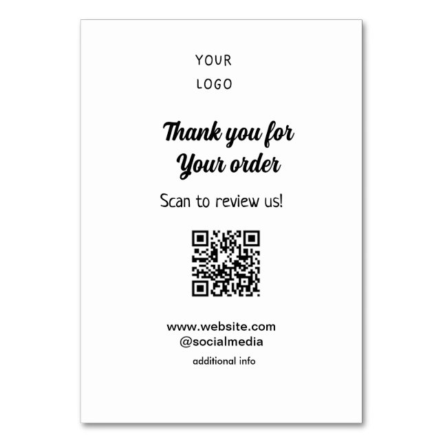 Gracias por el escaneo de pedidos Revisar el logot (Anverso)