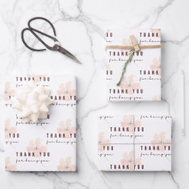 Gracias Por Estar Envolviendo Hojas De Papel