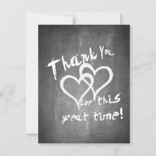 Gracias por este gran tiempo en una pizarra de tiz