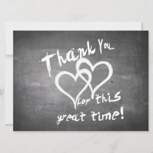 Gracias por este gran tiempo en una pizarra de tiz