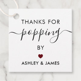 Gracias por Etiquetas de Visita, Etiqueta de Boda,