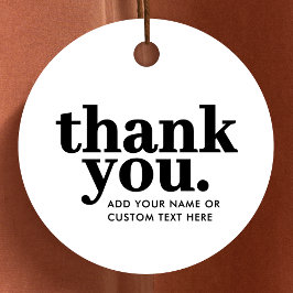 Gracias por Favorecer etiquetas | Negro y blanco r