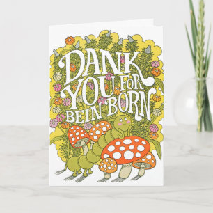 Gracias Por Haber Nacido Tarjeta de Letterpress
