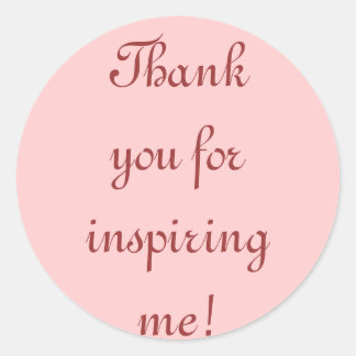 ¡Gracias por inspirarme! Pegatinas