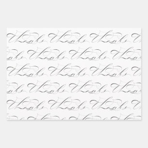 Gracias por la caligrafía original de papel de env