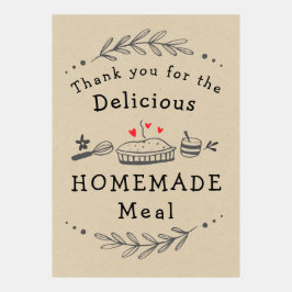 Gracias por la comida casera