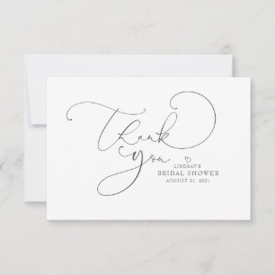 Gracias por la ducha de la novia con guiones de co