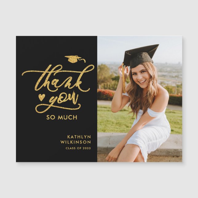 Gracias por la elegante graduación de guiones de o (Anverso)