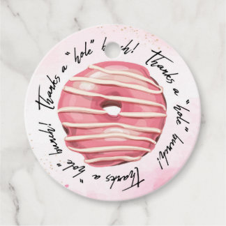 Gracias por la etiqueta de un montón de donut.