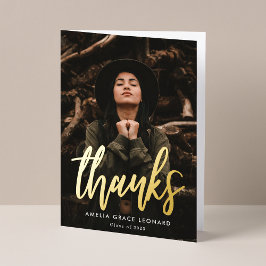 Gracias por la graduación de la foto con guión de 