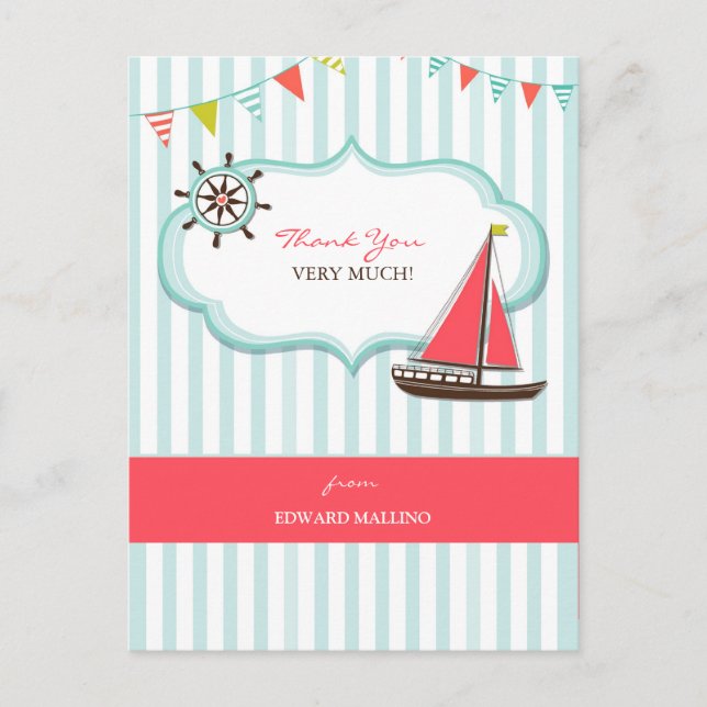 Gracias por la postal de cumpleaños de navegación (Anverso)